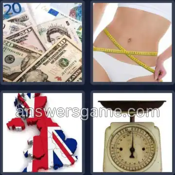 4 Bilder 1 Wort 5 Buchstaben PFUND