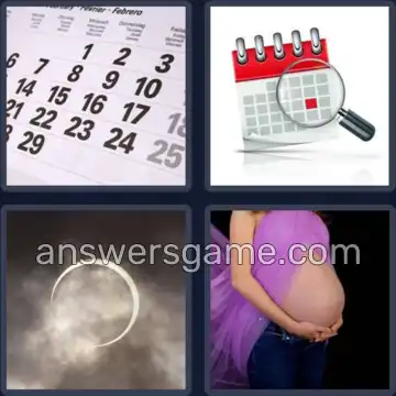 4 Bilder 1 Wort 5 Buchstaben MONAT