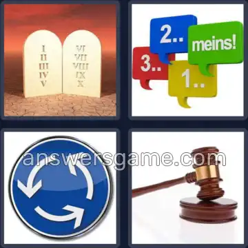 4 Bilder 1 Wort 5 Buchstaben GEBOT