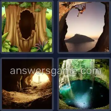 4 Bilder 1 Wort 5 Buchstaben HÖHLE