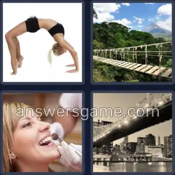 4 Bilder 1 Wort 6 Buchstaben BRÜCKE