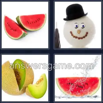 4 Bilder 1 Wort 6 Buchstaben MELONE