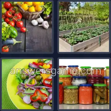 4 Bilder 1 Wort 6 Buchstaben GEMÜSE