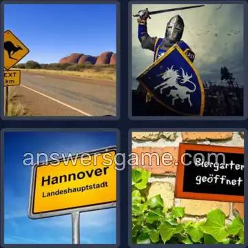 4 Bilder 1 Wort 6 Buchstaben SCHILD