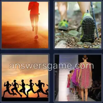 4 Bilder 1 Wort 6 Buchstaben LAUFEN