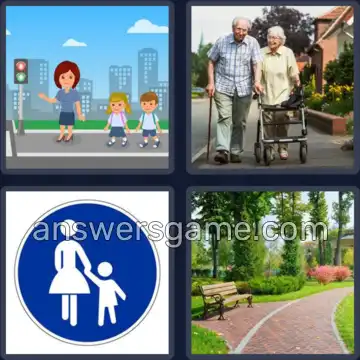 4 Bilder 1 Wort 6 Buchstaben GEHWEG