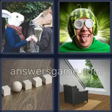 4 Bilder 1 Wort 6 Buchstaben SCHRÄG