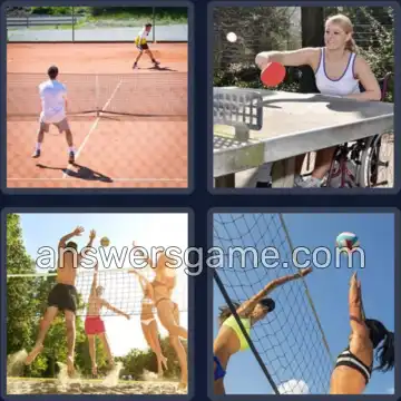 4 Bilder 1 Wort 6 Buchstaben VOLLEY