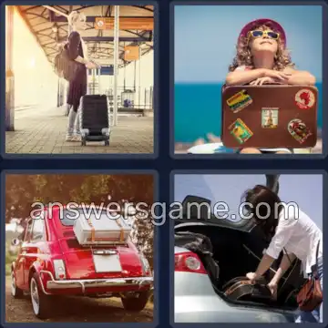 4 Bilder 1 Wort 6 Buchstaben KOFFER