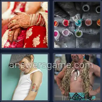 4 Bilder 1 Wort 6 Buchstaben TATTOO