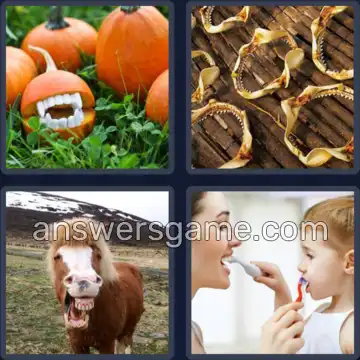 4 Bilder 1 Wort 6 Buchstaben GEBISS