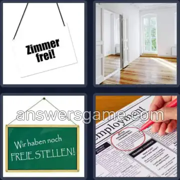 4 Bilder 1 Wort 6 Buchstaben VAKANT