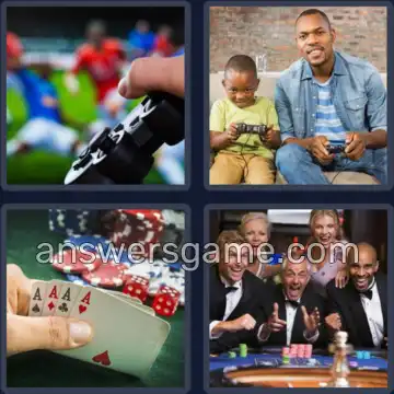 4 Bilder 1 Wort 6 Buchstaben ZOCKEN