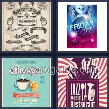 4 Bilder 1 Wort 6 Buchstaben PLAKAT