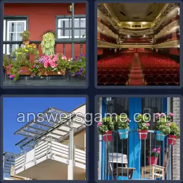 4 Bilder 1 Wort 6 Buchstaben BALKON