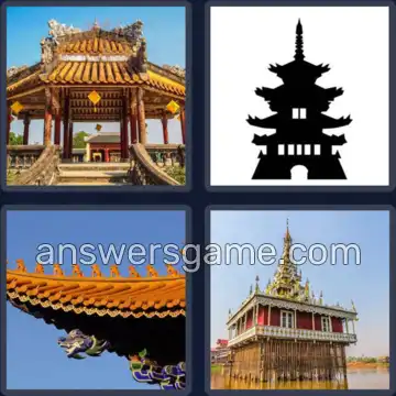 4 Bilder 1 Wort 6 Buchstaben PAGODE