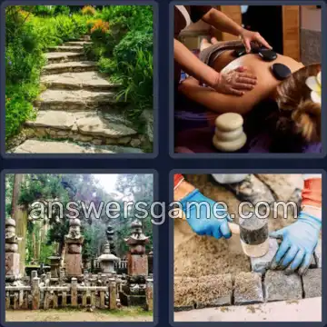 4 Bilder 1 Wort 6 Buchstaben STEINE