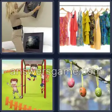 4 Bilder 1 Wort 6 Buchstaben HÄNGEN