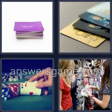 4 Bilder 1 Wort 6 Buchstaben KARTEN