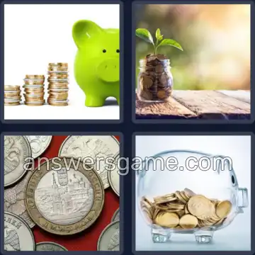 4 Bilder 1 Wort 6 Buchstaben MÜNZEN