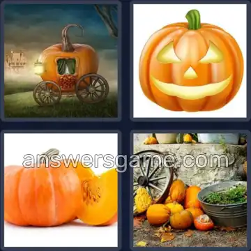 4 Bilder 1 Wort 6 Buchstaben KÜRBIS