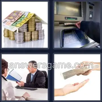 4 Bilder 1 Wort 6 Buchstaben KREDIT