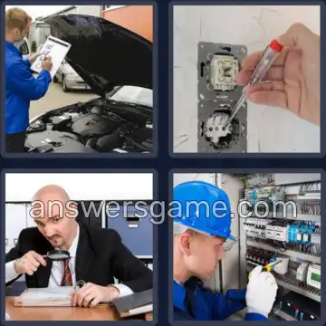 4 Bilder 1 Wort 6 Buchstaben PRÜFER