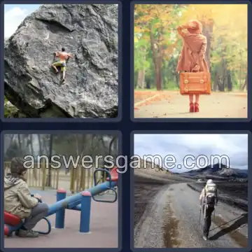 4 Bilder 1 Wort 6 Buchstaben ALLEIN