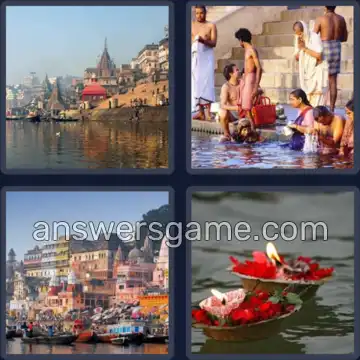 4 Bilder 1 Wort 6 Buchstaben GANGES