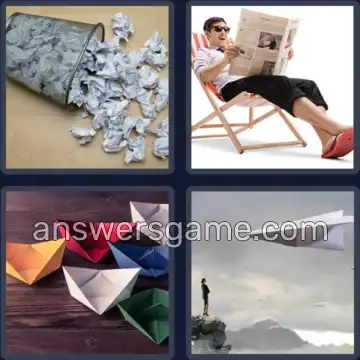 4 Bilder 1 Wort 6 Buchstaben PAPIER
