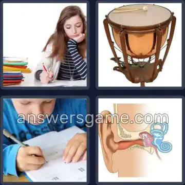 4 Bilder 1 Wort 6 Buchstaben PAUKEN