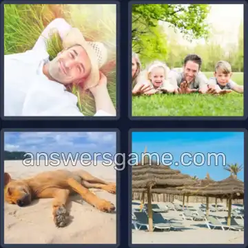 4 Bilder 1 Wort 6 Buchstaben LIEGEN