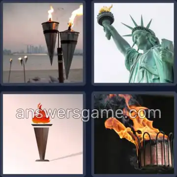 4 Bilder 1 Wort 6 Buchstaben FACKEL