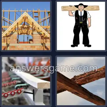 4 Bilder 1 Wort 6 Buchstaben BALKEN