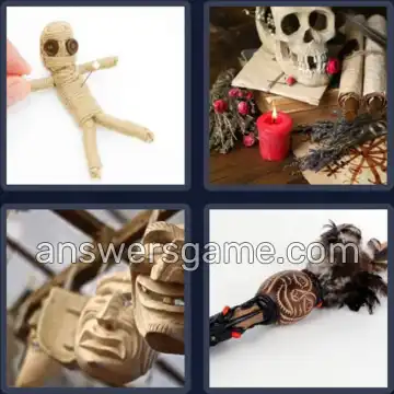 4 Bilder 1 Wort 6 Buchstaben VOODOO
