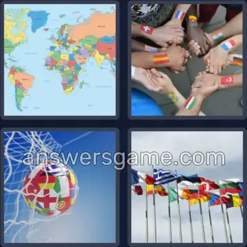 4 Bilder 1 Wort 6 Buchstaben LÄNDER