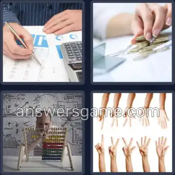 4 Bilder 1 Wort 6 Buchstaben ZÄHLEN