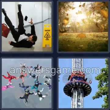 4 Bilder 1 Wort 6 Buchstaben FALLEN