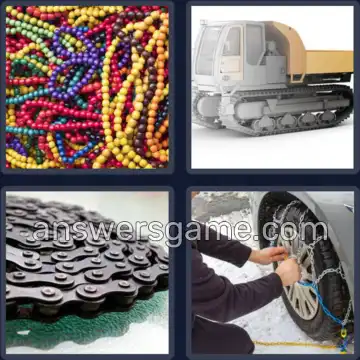 4 Bilder 1 Wort 6 Buchstaben KETTEN