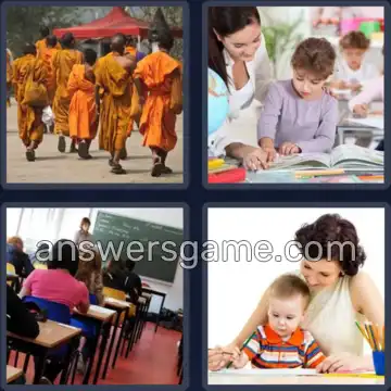 4 Bilder 1 Wort 6 Buchstaben LEHREN