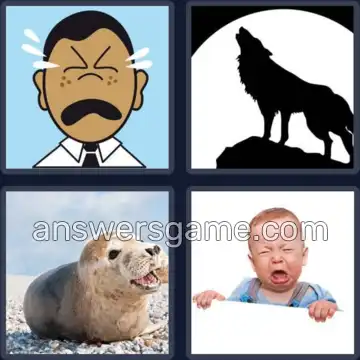 4 Bilder 1 Wort 6 Buchstaben HEULEN