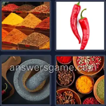 4 Bilder 1 Wort 6 Buchstaben GEWÜRZ