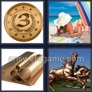 4 Bilder 1 Wort 6 Buchstaben BRONZE