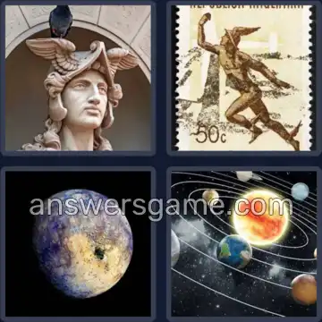 4 Bilder 1 Wort 6 Buchstaben MERKUR