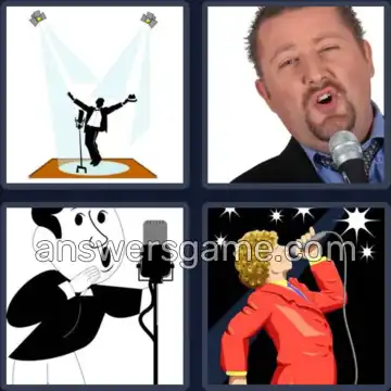 4 Bilder 1 Wort 6 Buchstaben SÄNGER