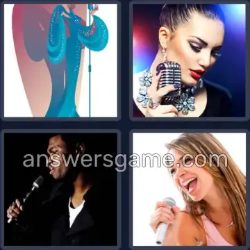 4 Bilder 1 Wort 6 Buchstaben GESANG