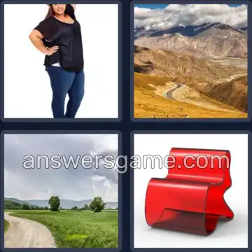 4 Bilder 1 Wort 6 Buchstaben KURVIG