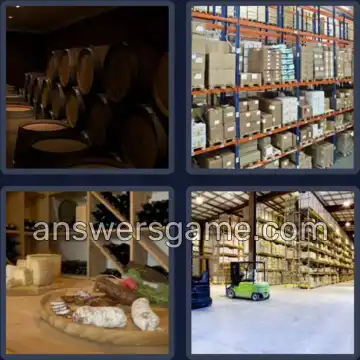 4 Bilder 1 Wort 6 Buchstaben LAGERN