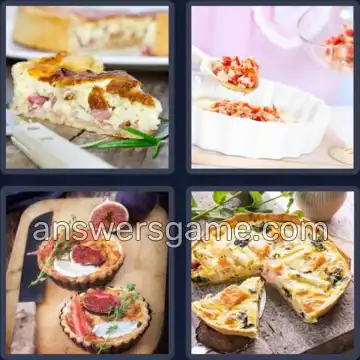 4 Bilder 1 Wort 6 Buchstaben QUICHE