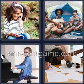 4 Bilder 1 Wort 6 Buchstaben LIEDER